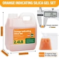 thumbnail image 2 of Perlas desecantes de gel de sílice, 1,1 kg, reutilizables, color naranja, 8 unidades, 2 of 7