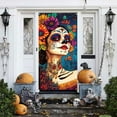 thumbnail image 5 of Hometravel Halloween Door Cover, Day of the Dead Themed Door Decoration, Large Festival Party Decor for Holiday Celebrations and Events, 5 of 6