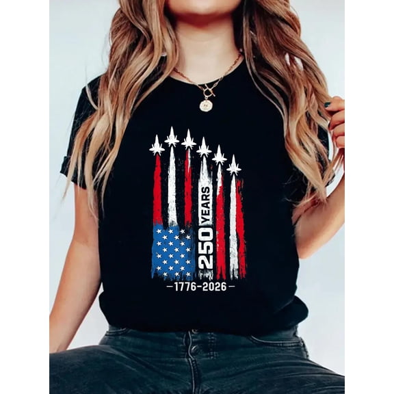 250 Years American 1776 2026 250th Anniversary USA 4th July T-Shirt