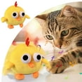 thumbnail image 3 of Active Moving Pet Plu Sh Toy Smart Interactive Dog Toy Pet Bouncing Ba Lls USB Rechargeable Washable Cartoon Chick Plu Sh Squeaky Chick Dog Toy for Dog Puppy and Cats, 3 of 8