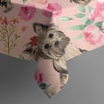 thumbnail image 5 of Yorkie Dog and Flower Florals Square Tablecloth,Waterproof Square Table Cover,Wipeable Spillproof Washable Table Cover for Home Kitchen Party Decor 42"X42"(107x107cm), 5 of 6