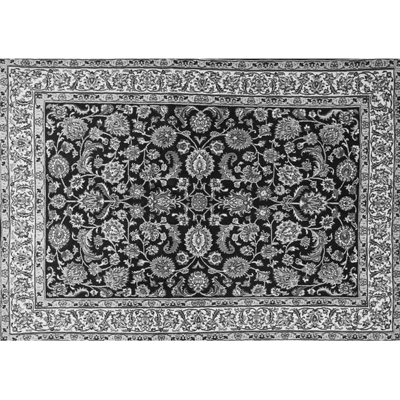 Ahgly Company Indoor Rectangle Persian Gray Traditional Area Rugs, 4' x 6'