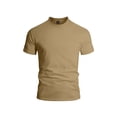 thumbnail image 5 of Generic Mens Solid Color T-Shirts Cotton Crewneck Short Sleeve Tees Vintage Washed Basic Loose Workout Tops, 5 of 5