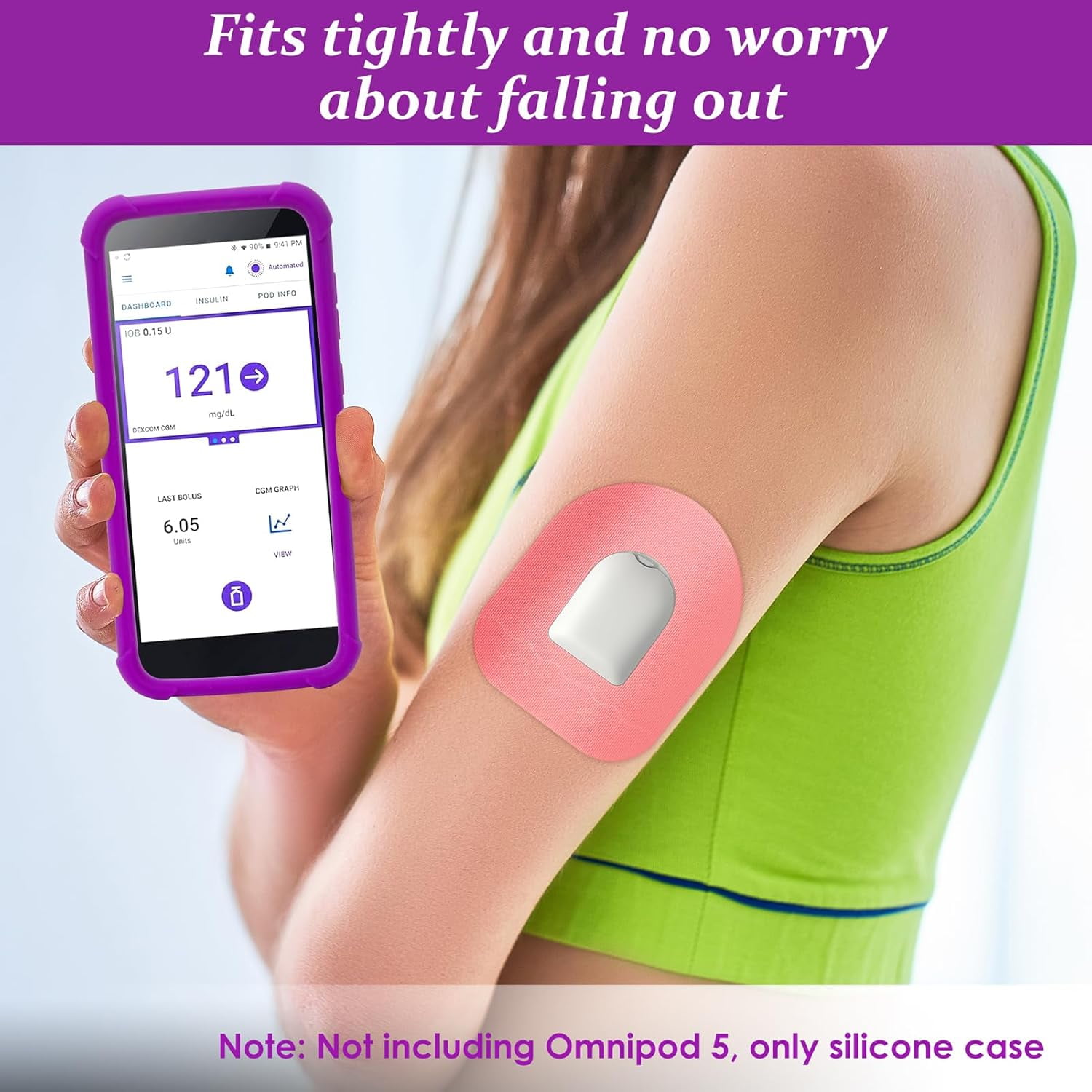 25pcs Omnipod Adhesive Patches - Waterproof Sensor Covers With Butterfly Print