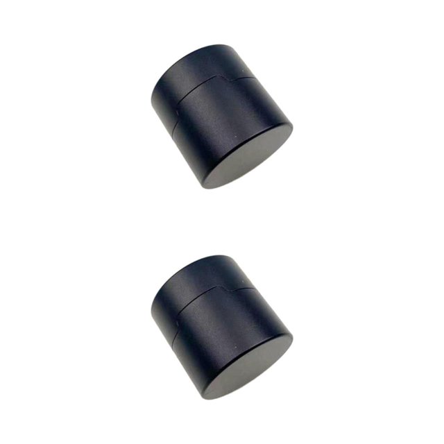 Methold Pool Cue Chalk Holder Organizador Forma redonda Fácil de usar Carrier Case Metal Type1