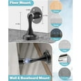 thumbnail image 6 of Magnetic Door Stoppers 2 Pack, Door Stops for Wall and Floor Mounting, Door Holder Keep Door Open, No Drilling Door Stop with3D Adhesive Tapes，Black, 6 of 8