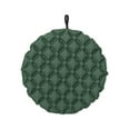 thumbnail image 4 of Cojín inflable para asiento, cojín para silla de oficina, asiento de estadio redondo plegable para viajes en avión, estadios, césped y exteriores. Verde, 4 of 8