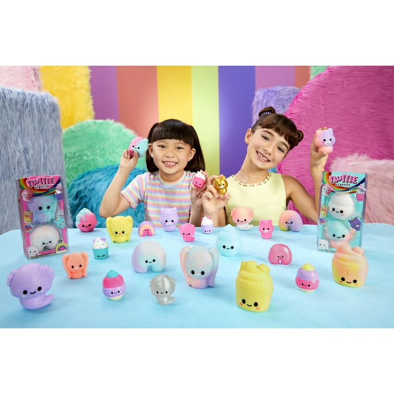 Fluffie Stuffiez Bunny Rainbow Minis Collectible Plush, Surprise
