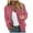 Pink, variant on YOUSNH Women Casual Floral Zip up Jacket Spring Long Sleeve Coat Stand Lightweight Short Outwear Tops Women's Casual Jackets Blue L