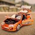 thumbnail image 5 of Fast & Furious 1:18 Toyota Supra Die-cast Car & 3" Brian Figure, Toys for Kids and Adults, Model Vehicles, 5 of 15
