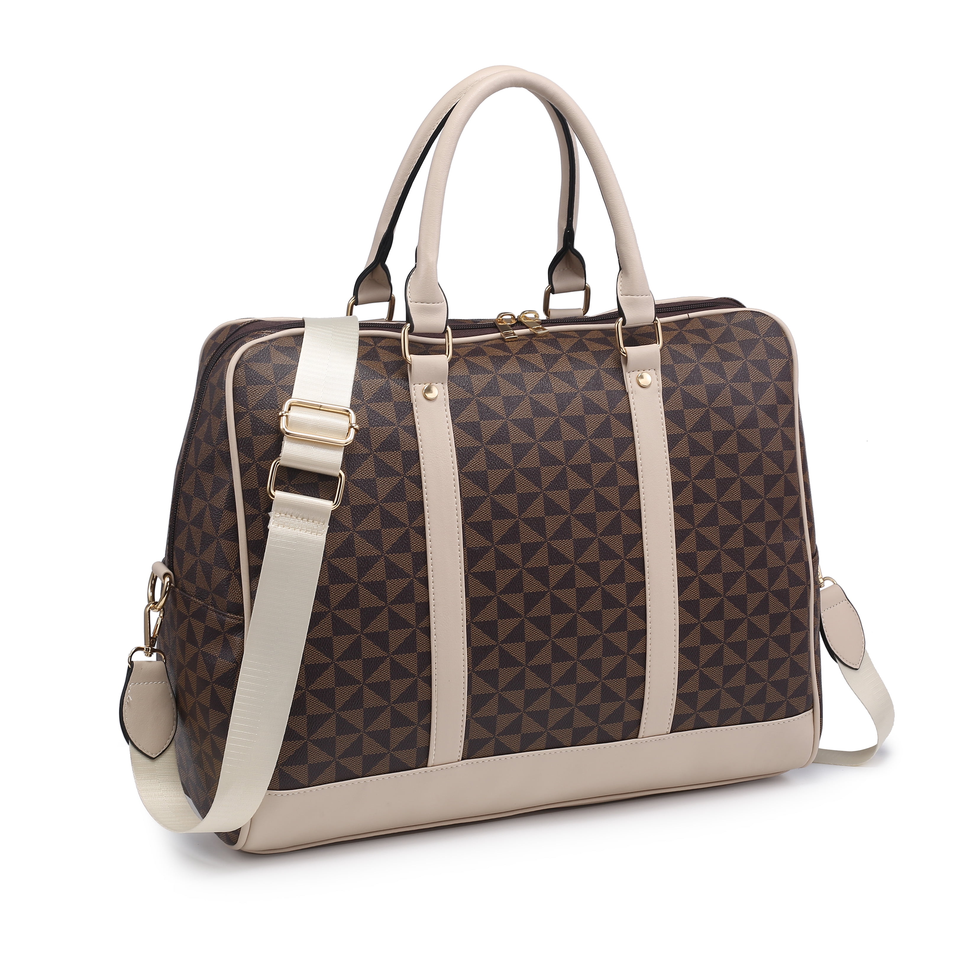 XB Travel Duffle Bag for Women & Men Vegan Leather Overnight Weekender  Luggage Tote Bag Large Handbag
