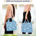 thumbnail image 4 of FORMRS Womens Corduroy Tote Bag Crossbody Shoulder Purse Handbag with Detachable Strap, Cartoon Cloud Pattern, 4 of 7