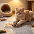 thumbnail image 6 of Interactive Cat Toys Bird - Realistic Cat Interactive Toys for Indoor Cats with Catnip and Feather, Bored Kitten Kicker Orange, 6 of 6