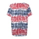 thumbnail image 4 of Fiudx Ofertas Flash Del Día Solo En Línea Blusa Superior con Estampado de Manga Corta y Cuello En V, Cómoda E Informal, a La Moda para Mujer, 4 of 5