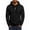 E-Black, variant on Gtoiithly Men's Hoodie Full Zip Cotton Lightweight with Pockets Solid Zipper Lined Long Sleeve Menswear Sweaters for Spring Outdoor E-Black L