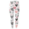 thumbnail image 5 of Gyexs Valentine Leggings for Women High Waist Straight Leg Legging Winter Fashion Party Wear Yoga Pants with Pockets Couple Clothing #05 White & Size XL, 5 of 5