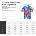 thumbnail image 5 of Susaid Bright Flowers Print Short Sleeve Shirts Button Down Casual Shirts Summer Beach Aloha Button Down Short Sleeve for Men ,X-Large, 5 of 7
