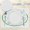 thumbnail image 3 of Ambesonne Colorful Place Mats Set of 4, Irish Shamrock, Standard Size, White and Green, 3 of 6