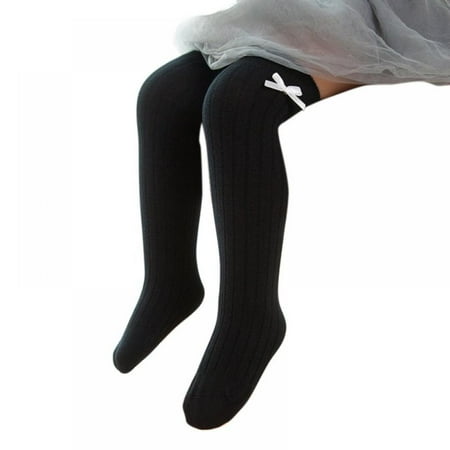

[Clearance!]Girls Knee High Long Socks for Child Cute Boot Kids Socks Lace Sock Long Girls bowknot Cute Leg Warmers