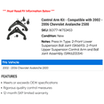 thumbnail image 2 of Control Arm Kit - Compatible with 2002 - 2006 Chevy Avalanche 2500 2003 2004 2005, 2 of 2