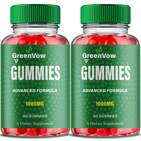 (2 pack) GreenVow Health Gummies, Green Vow Advanced Support (120 Gummies)