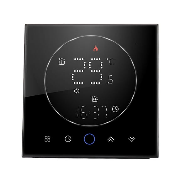 Wireless Smart Thermostat Accurate Programmable Wall Mounted Boiler Thermostat AC95-240V Square
