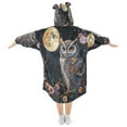 thumbnail image 2 of BZSMCE Wearable Blanket Hoodie Fashion Owl under The Moonlight Home Wear, 2 of 7