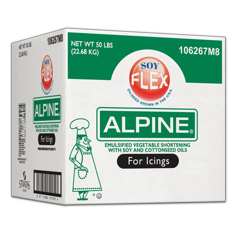 (Price/Case)Alpine Soy Flex Emulsified Vegetable Shortening For Icings