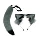 thumbnail image 3 of 2 uds. para el pelo con orejas de , gorro de de felpa para disfrazarse de Navid, , Kits de disfraces de para fi , gris negro2 Yinane Traje de juego de cosplay, 3 of 6