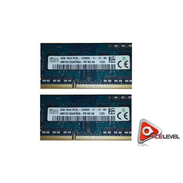 Hynix 8gb 2x4gb Pc3 Ddr3 1600mhz Non Ecc Unbuffered Cl11 4 Pin Sodimm 1 35v Low Voltage Single Rank Memory Module Mfr P N Hmt451s6afr8a Pb Walmart Com Walmart Com