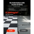 thumbnail image 6 of VEVOR Garage Floor Tiles Interlocking, 8 Pack 20.2 x 20.2 x 0.2 in Interlocking Modular Garage Flooring Tiles, Diamond Plate Slip-Resistant PVC Mats for Workshop,Warehouse,Tool Room, Black, 6 of 9