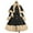 Black, variant on Babysbule Winter Jackets for Women Women's Long Sleeve Woolen Jacket Bow Cape Set Outwear Plush Stitching Coat