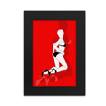 thumbnail image 1 of Red Bikini Beauty Woman Desktop Photo Frame Picture Display Art Painting Exhibit, 1 of 3