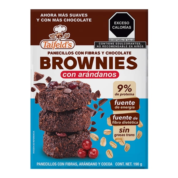 Panecillos Taifelds Brownies con fibras arándano y cocoa 190 g