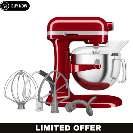 KitchenAid 6 Quart Bowl-Lift Stand Mixer, Red or Silver