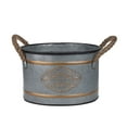 thumbnail image 3 of A and B Home Huxley Gold/Grey Metal Decorative Pots (Set of 3), 3 of 4