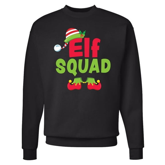 Inktastic Christmas Elf Squad Adult Sweatshirt