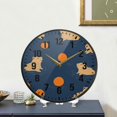 thumbnail image 4 of Yayeee Wall Clock Battery Operated 11.9" Silent Quartz Non-Ticking for Living Room Decor, Blue Capybaras, 4 of 8