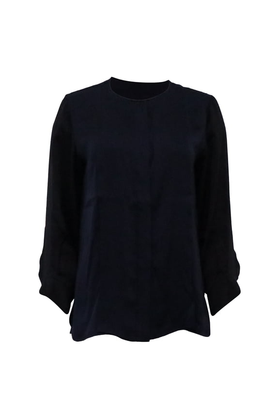 Pre-Owned Stella McCartney Blouse in Navy Blue Silk