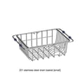 thumbnail image 2 of Telescopic Drain Basket Dish Drying Rack Basin Stainless Steel Accessories Over The Filter Fruit Vegetable Drainer for Kitchen Accessories 201, 2 of 9