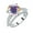 Multicolor, variant on Sparkling Round Cut Moissanite Engagement Rings for Women 5 Carat D Color VVS1 S925 Sterling Silver Lab Created Diamond Rings Anniversary Wedding Promise Ring with Certificate