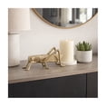 thumbnail image 3 of Grasshopper Figurine Home  Sculpture for Bathroom Decor - Modern Display for Office, Shelf and Coffee Table Styling - Metal Accent Ornament in Boho Style for Console, Mantel, and Tabletop - 6", Gold, 3 of 11