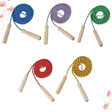 WHAMVOX 5 Pcs Kids Jump Ropes Transition Beginners Jump Skip Rope Man Student 260X2.5CM