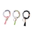 thumbnail image 3 of Bracelet Perlé, 3pcs Porte-Clés Bracelet en Silicone Bracelet Perlé Porte-Clés Bracelet Robuste et Résistant, 3 of 14