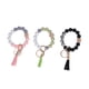 thumbnail image 5 of PULSERA CON LLAVERO DE CUENTAS DE SILICONA, LLAVERO DE METAL, Conjunto de Pulsera Con Cuentas Estilo Borlas, Adecuado Para Mochila, Confesiones de Billetera, 3 UDS., 5 of 7