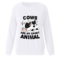 thumbnail image 4 of Sudadera con estampado de vacas de cambio de cuello redondo de manga larga suelta divertida vintage para mujer Fridja  fhghd1975, 4 of 5