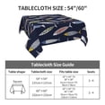 thumbnail image 7 of Wukai Sardine Waterproof Tablecloth for Kitchen Dining, Fits Square Tables for 2-4 Seats -60"x60", 7 of 7