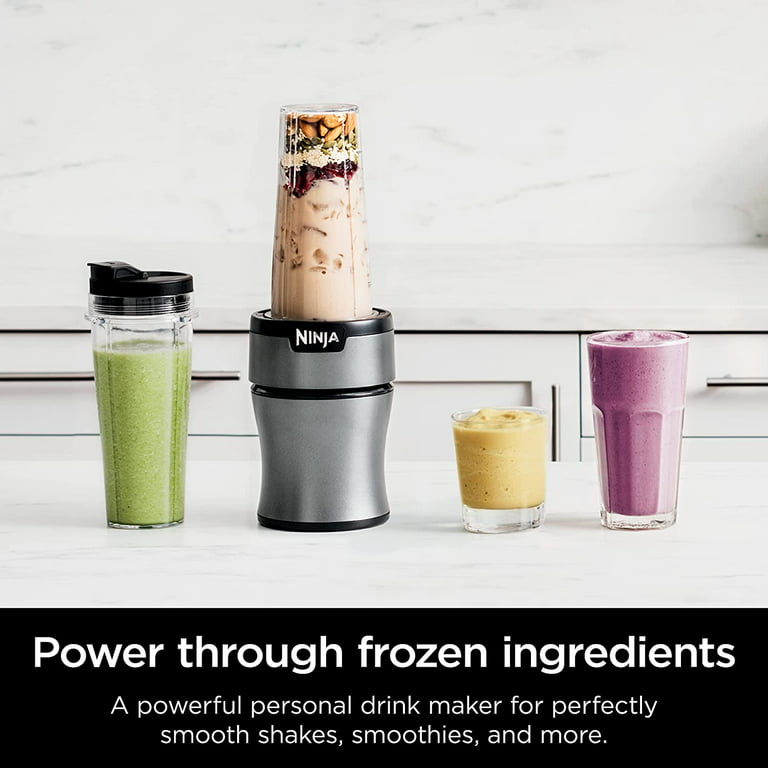 Ninja BN401-A Nutri Pro Compact Personal Blender, Auto-iQ Technology,  1100-Peak-Watts, for Frozen Drinks, Smoothies, Sauces & More, With To-Go  Cups 