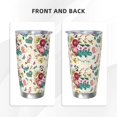 thumbnail image 3 of Bingfone Bird Butterfly Rose for 20 Oz Stainless Steel Travel Mug Double Wall Water Coffee Cup for Home,Office, Outdoor Works Great for Ice Drinks and Hot Beverage-Without Straw, 3 of 8