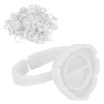 thumbnail image 3 of Anillos de pegamento para pestañas, 100 piezas, soporte para pegamento para pestañas, copas para pegamento para pestañas, anillo para soporte de pegamento para pestañas, máxima eficiencia, 3 of 14